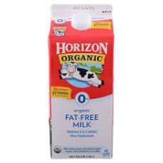 HORIZON MILK ORGANIC FAT FREE 64OZ 